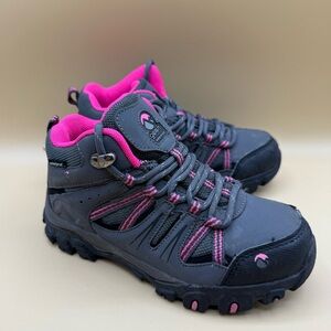 Gelert Horizon Mid Waterproof Hiking Boots Kids EU 29 / US 11.5C – Charcoal Pink